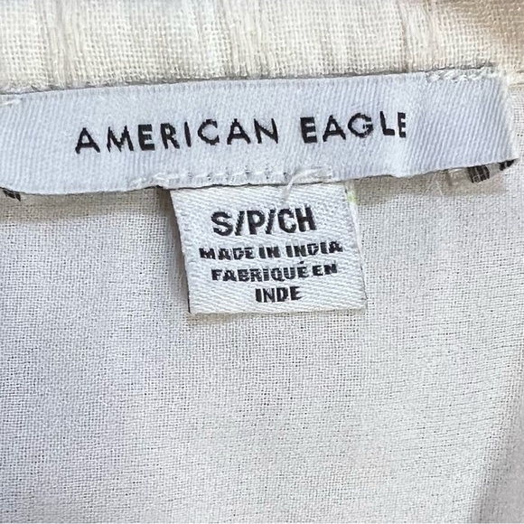 American Eagle embroidered lace ruffled crop tank top flirty boho prairie y2k - Picture 12 of 12